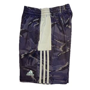 Boys M 10/12 ADIDAS Blue Athletic Shorts GUC